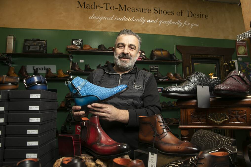 Miltiadis Vassiliotis has reimagined Civic Shoes to keep with the times. Picture: Keegan Carroll
