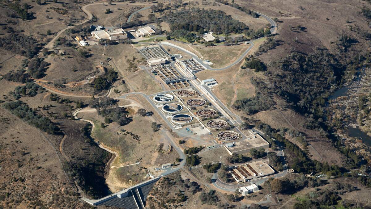 The Lower Molonglo Water Quality Control Centre is the ACT's main wastewater treatment plant. Picture: Supplied