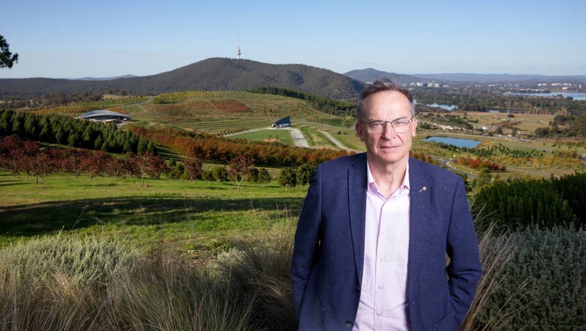 Former chief minister Jon Stanhope says he never lost hope the National Arboretum would one day become the place it is today. Picture by Sitthixay Ditthavong