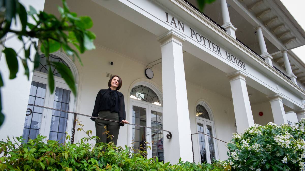 Australian Academy of Science chief executive Anna-Maria Arabia at Ian Potter House which has reopened after 989 days. Picture by Elesa Kurtz