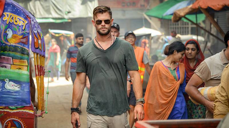 Australian actor Chris Hemsworth on the set of Extraction. His will be one of the famous faces on display a the NFSA in 2022. Picture: Supplied