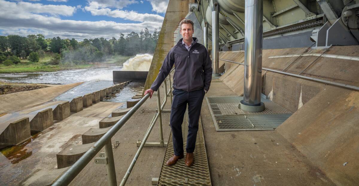 David Wright, National Capital Authority, manager, lakes and dam, at Scrivener Dam which has received federal funding for major works. Picture: Sitthixay Ditthavong