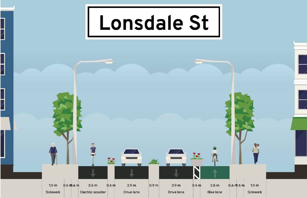 Paris Lord says there's potential for Lonsdale Street to be transformed. Picture: Supplied