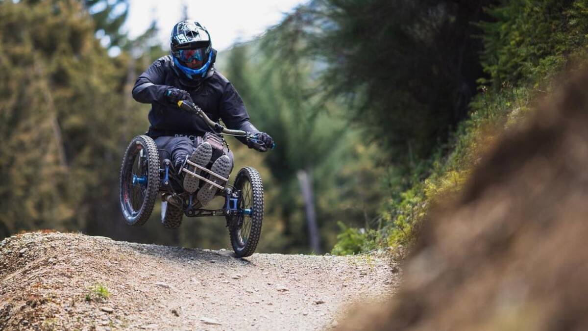 The Handlebar and Cycle City Hire are aiming to raise $60,000 to purchase two adaptive mountain bikes. Picture: Supplied.