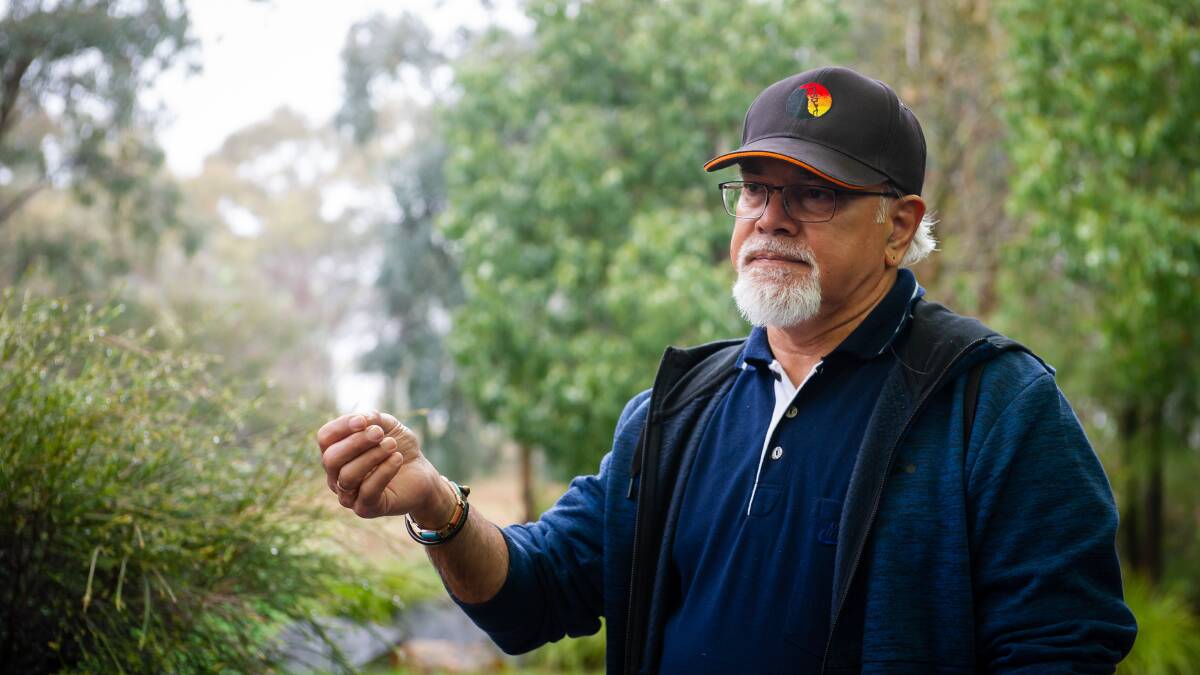 Ngunnawal Elder Uncle Wally Bell said he was feeling more hopeful about the future of the natural environment in the ACT. Picture by Elesa Kurtz