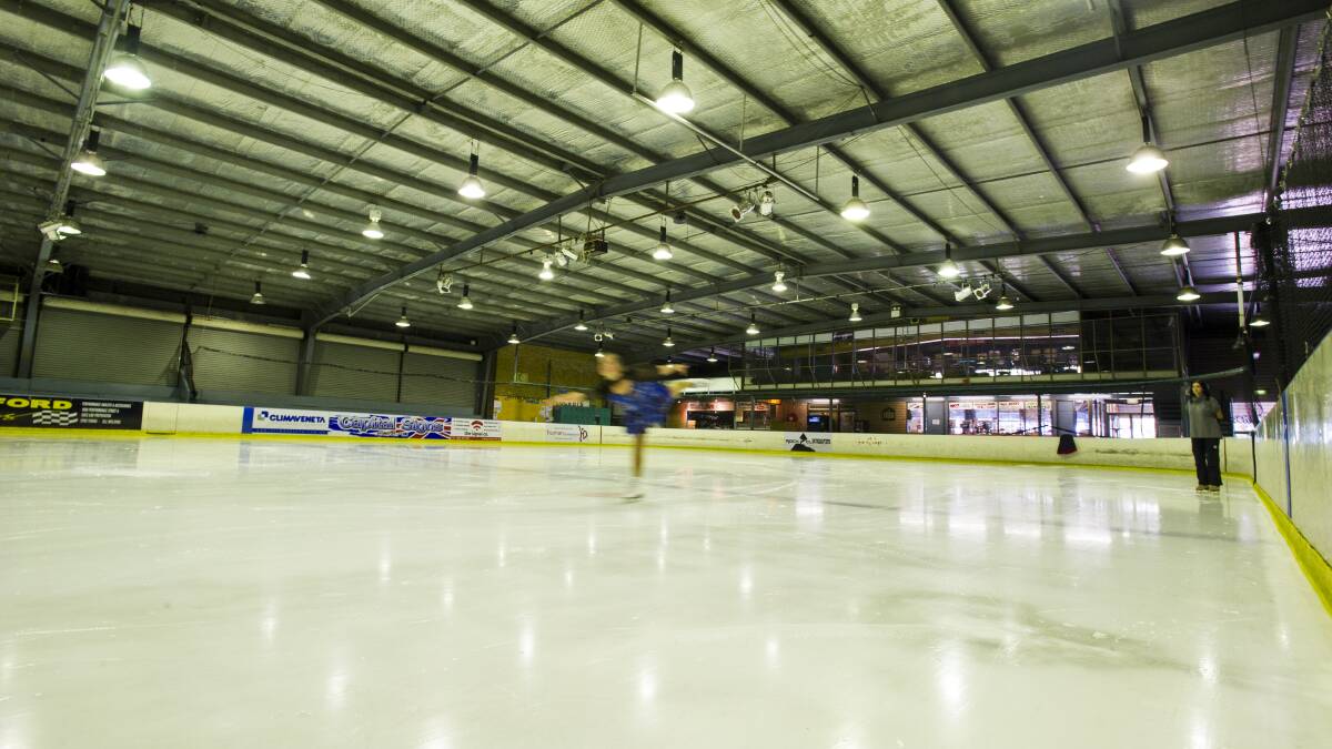 A skater on the current Phillip rink. Picture by Dion Georgopoulos