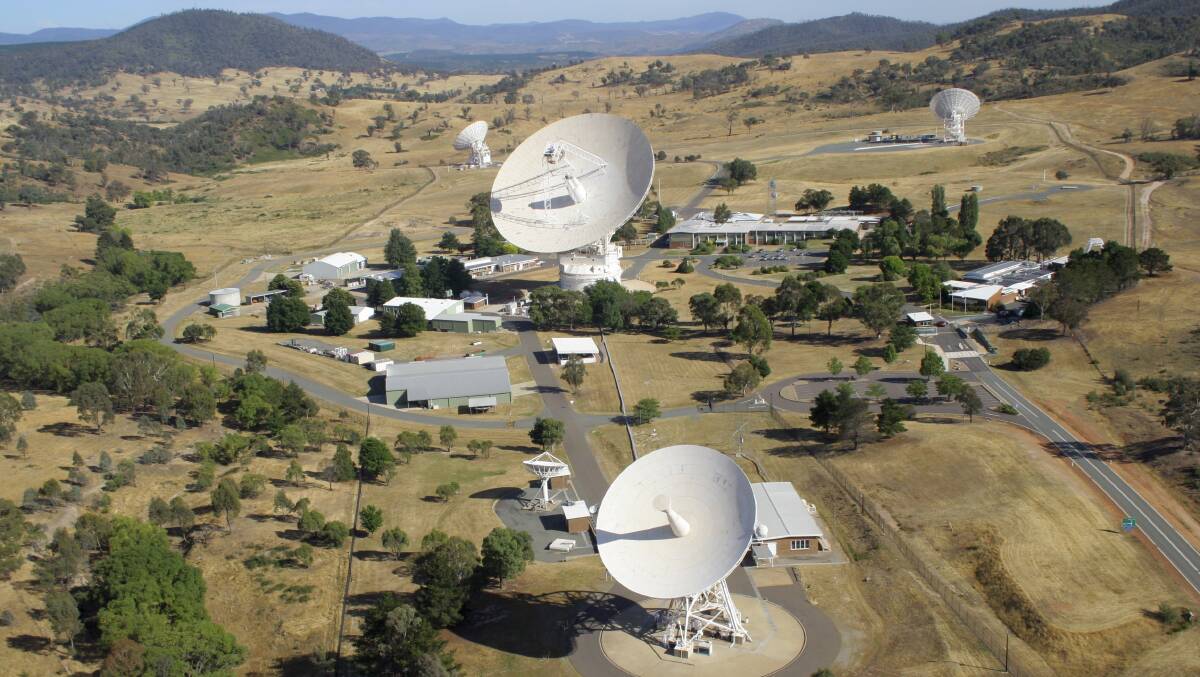 The Canberra Deep Space Communication Complex provides continuous, two-way radio contact with spacecraft exploring the solar system and beyond. Picture: Robert Kerton