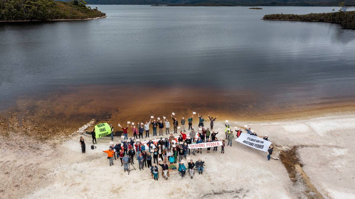 Restore Lake Pedder are fighting for the lake to be restored to its original state. Picture: Supplied