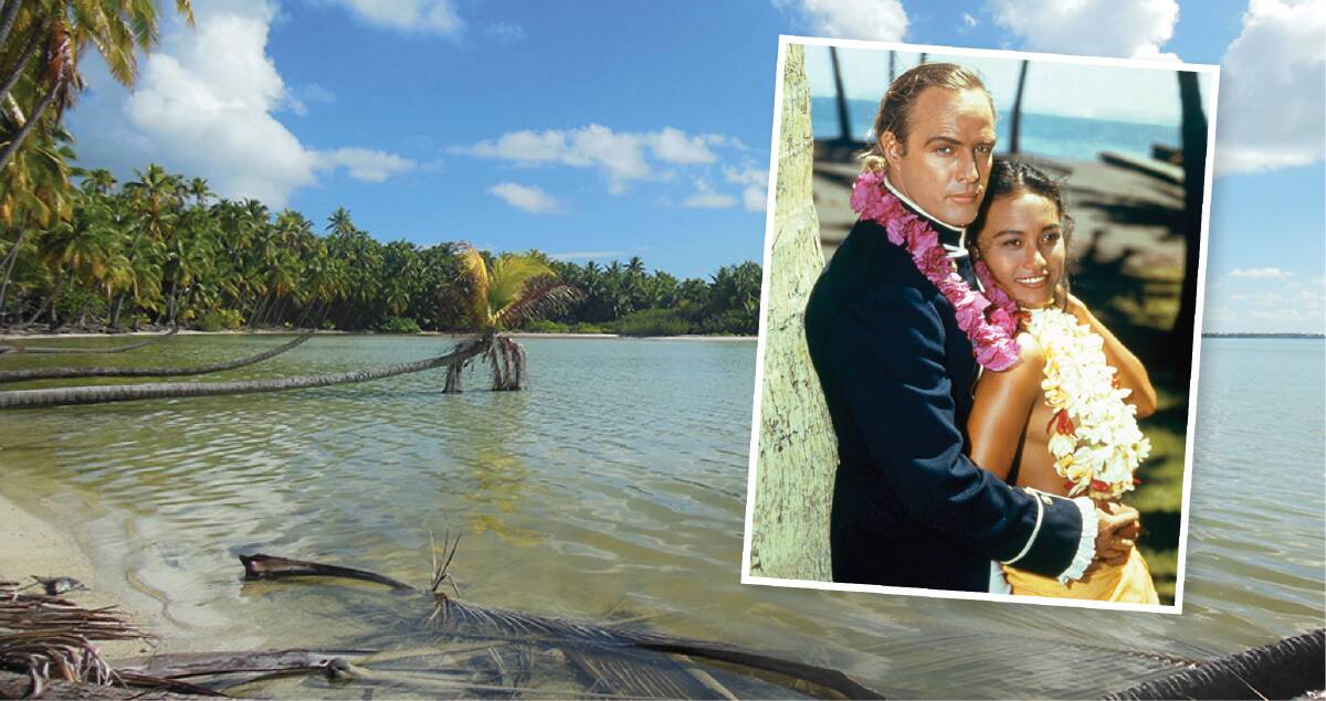 Marlon Brando with Tarita Teriipia on set on Teti'aroa Island, pictured above. Picture: Getty Images 