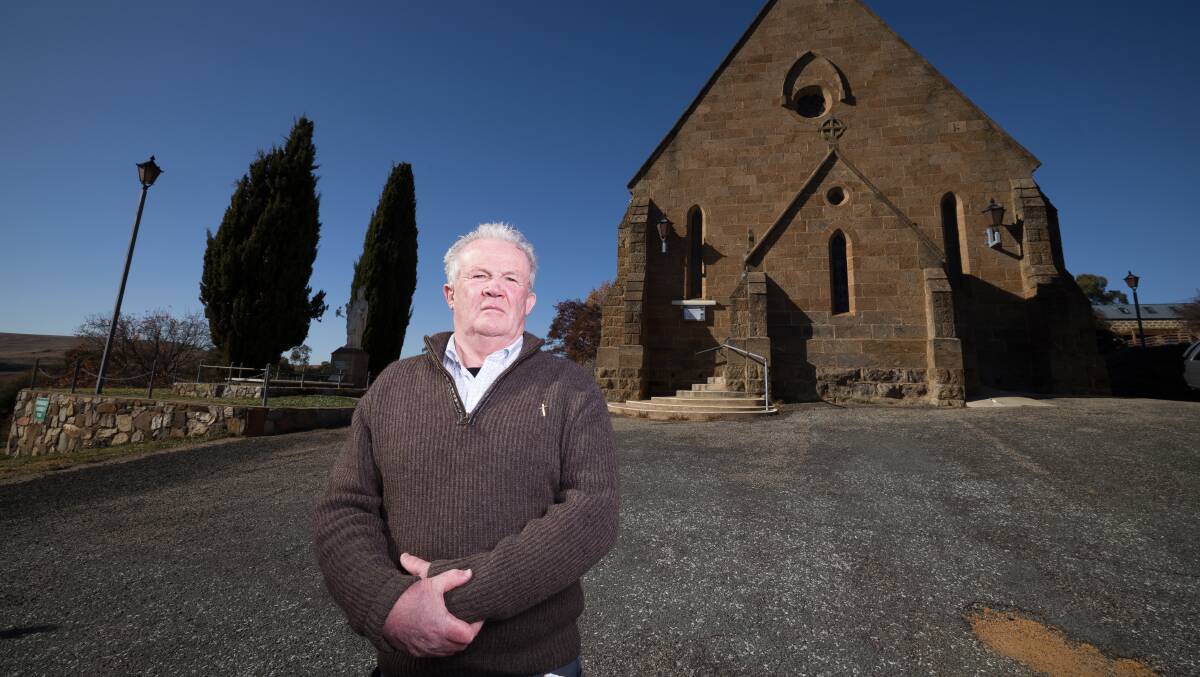 Father Mark Croker from St Patrick's Parish in Cooma said that he had sat at Clare Nowland's bedside recently. Picture by Sitthixay Ditthavong