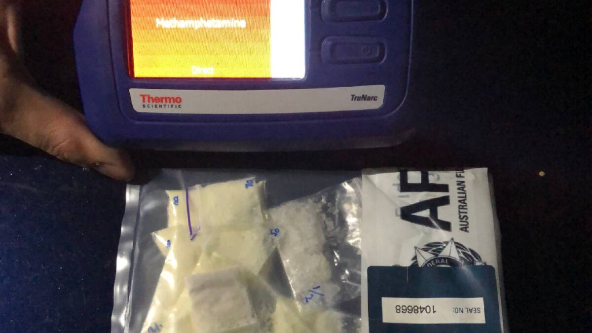 Police allege substances suspected of being illicit drugs, including meth has been seized. Picture: Supplied