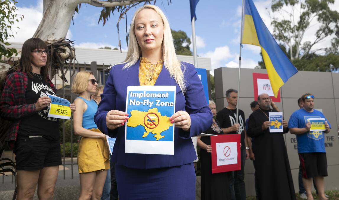Ukrainian community rally to ensure world won&amp;#39;t forget war | The Canberra  Times | Canberra, ACT