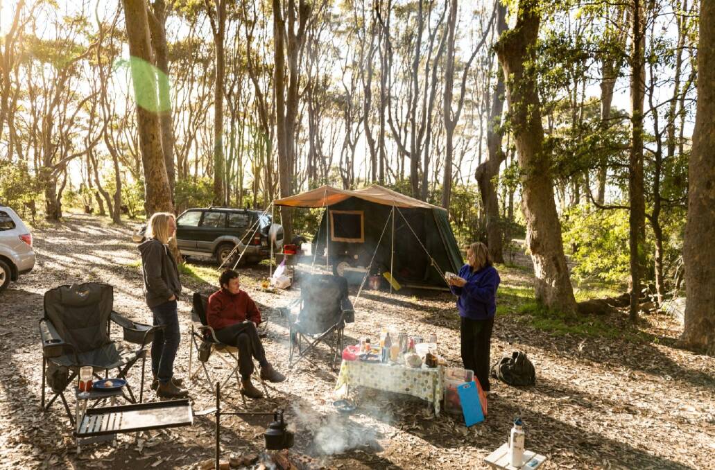 Campers at Mystery Bay. Picture Eurobodalla Coast Tourism