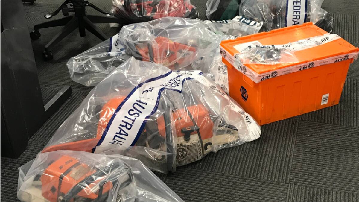 Police have seized a 'significant' amount of items believed to have been stolen from Canberra properties. Picture ACT Policing