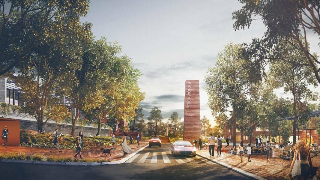 An artist's impression of Doma's plans for the Canberra Brickworks site. Picture: Supplied