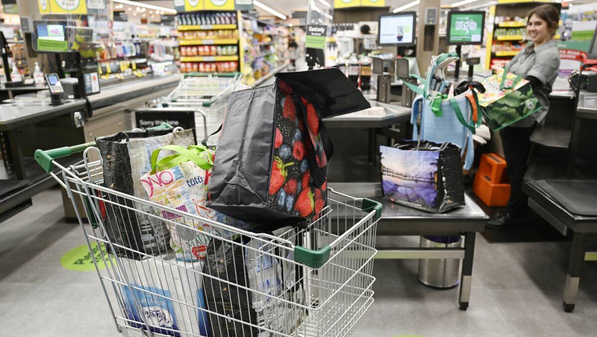 Woolworths is encouraging customers to bring their own bags, as part of an effort to cut down on waste. Picture: Supplied