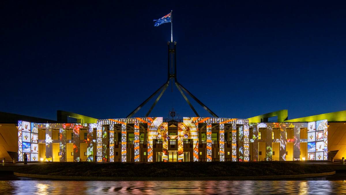 Enlighten Festival will return to Canberra in March, lighting up the Parliamentary Triangle with large-scale projections for 10 days. 
