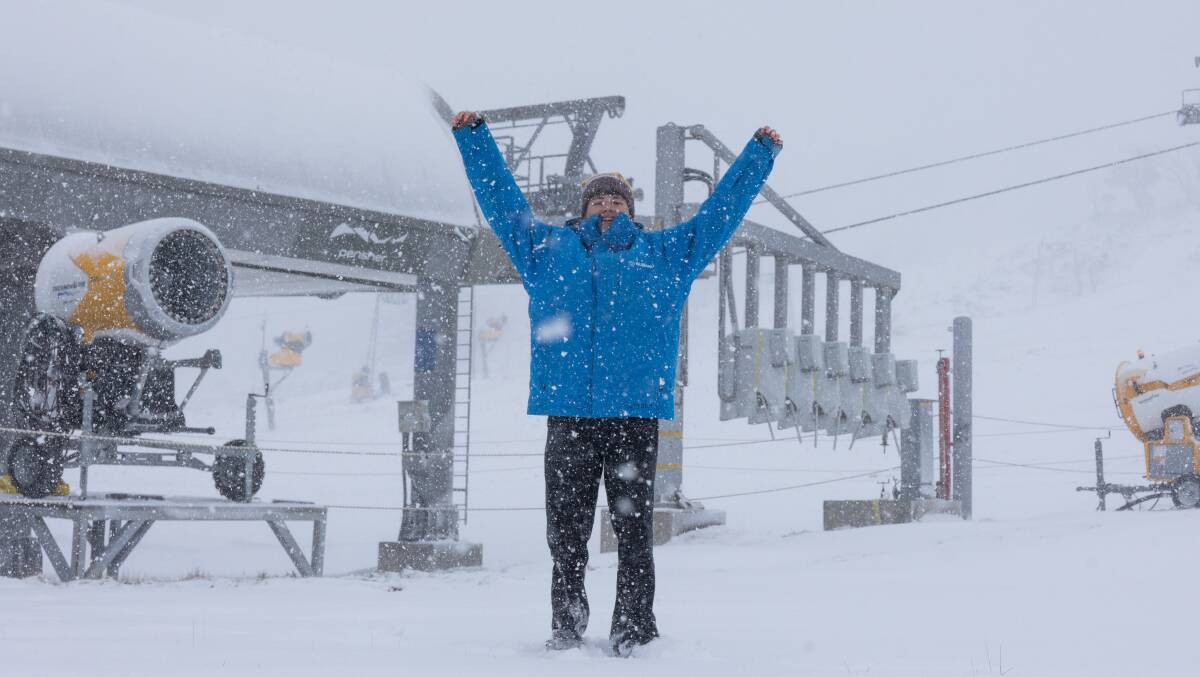 Perisher had been transformed into a winter wonderland, after a huge dump of snow on Sunday. Picture: Supplied