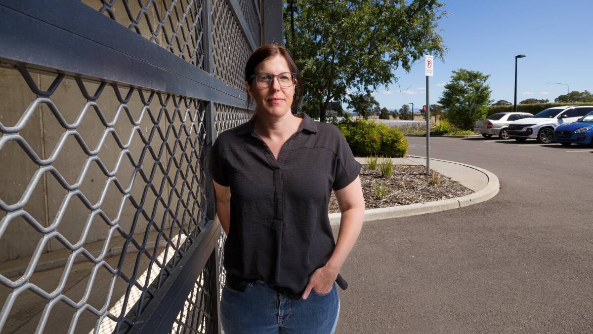 Sally Holliday said too few carparks in her Gungahlin apartment building has meant residents are paying for parking on the street or renting space underground. Picture by Sitthixay Ditthavong