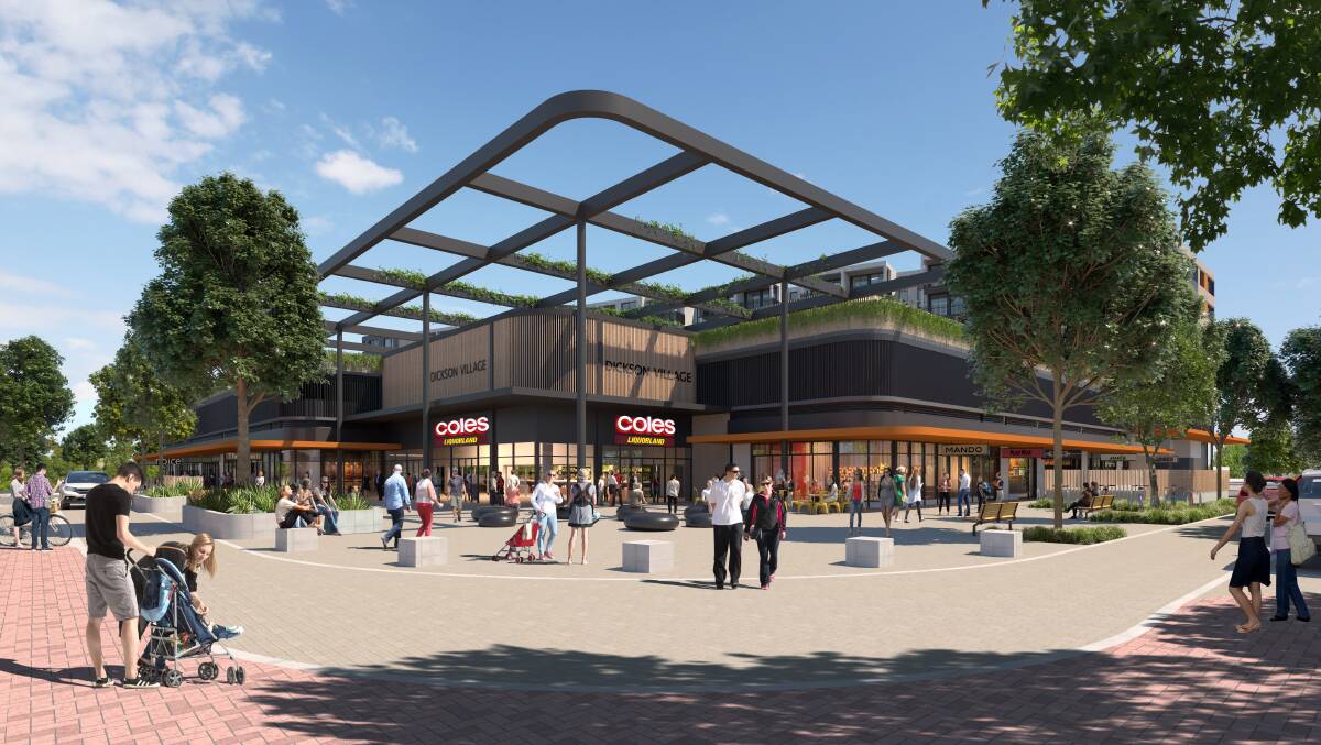 An artist's impression of the proposed Coles coming to Dickson. Picture: Supplied