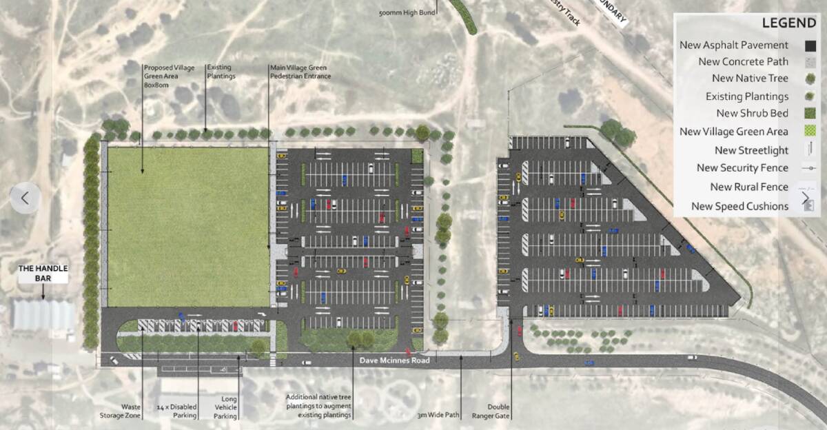 The ACT government is upgrading the Stromlo Forest Park carpark later this year. Picture: Supplied