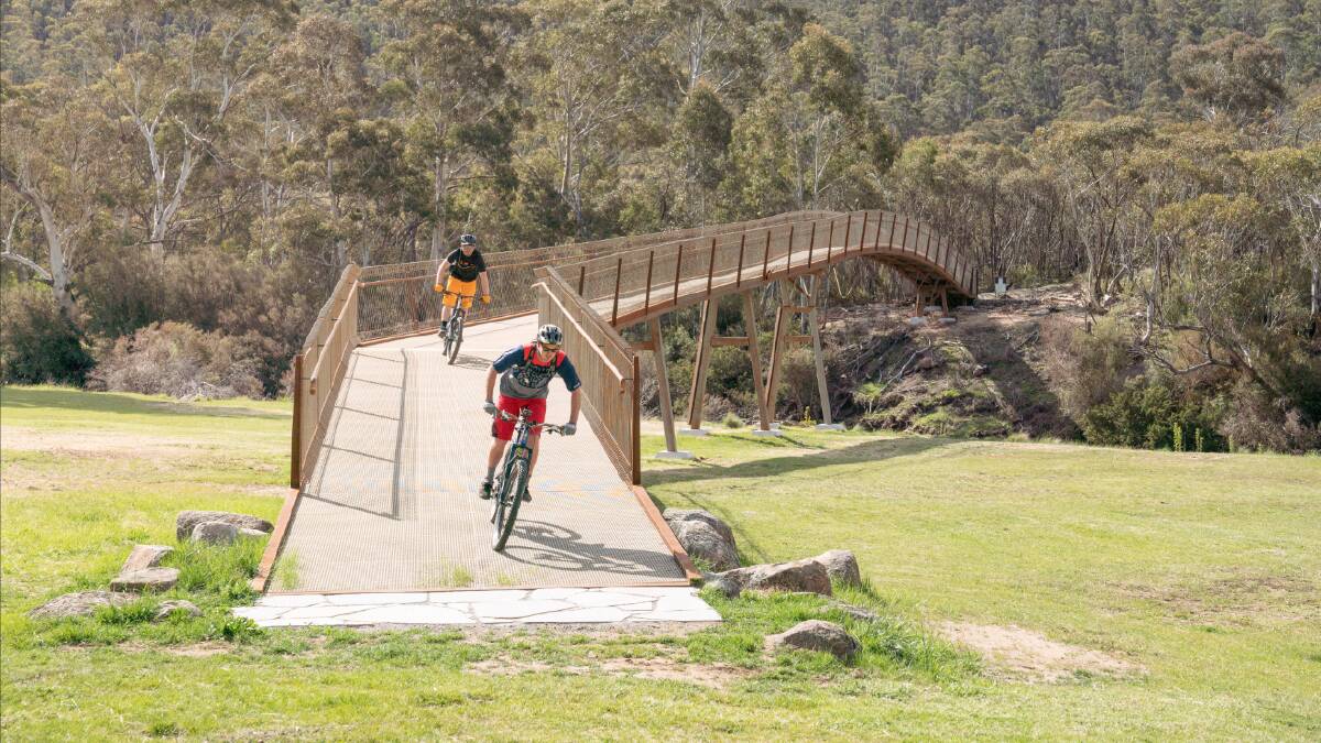 The 37.5 kilometre mountain biking trail in Kosciuszko National Park is now complete. Picture by Robert Mulally