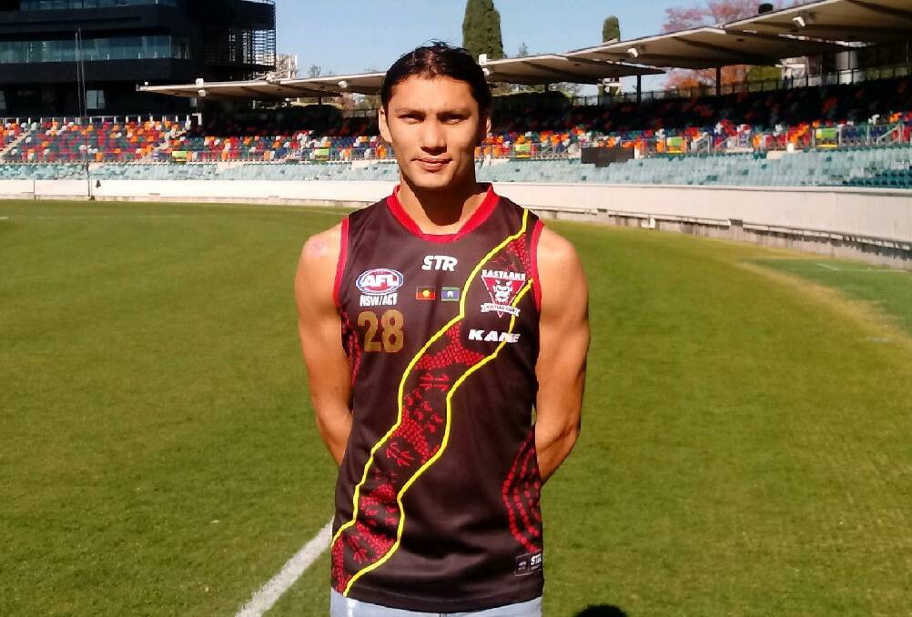 Liam Lupton is set to don Eastlake's first indigenious jersey of his own design. Picture: Supplied