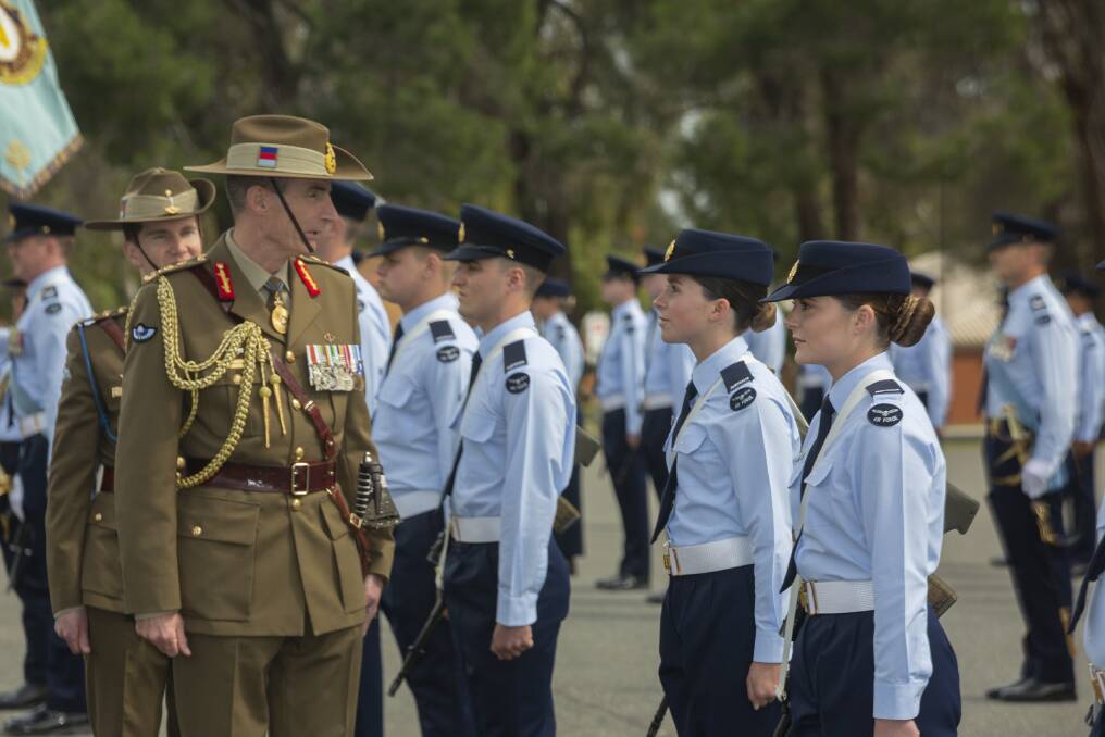 Chief of Defence Force General Angus Campbell at a graduation parade at RAAF Base Wagga Wagga. Picture: Department of Defence
