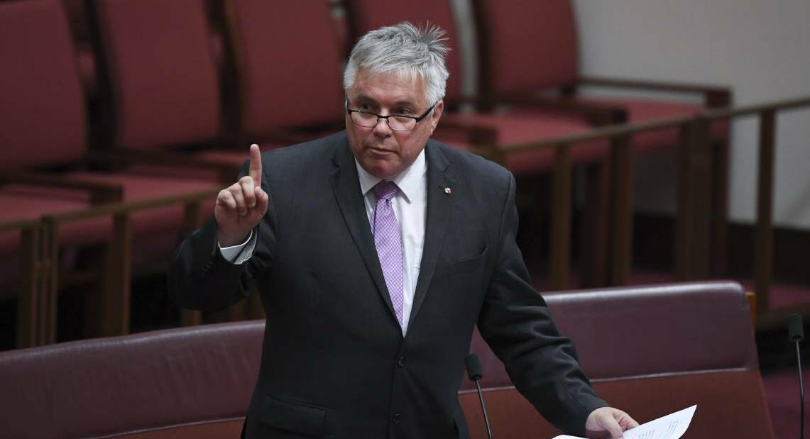 Centre Alliance Senator Rex Patrick won't let the stoush between himself and the Home Affairs boss end. Picture: AAP