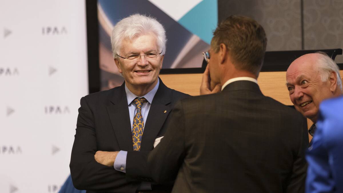 Professor Glyn Davis delivered his first end of year address to the APS on Thursday. Picture by Keegan Carroll