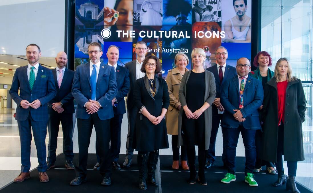 Heads of cultural icons in Canberra launched a national campaign to entice visitors to the capital. Picture: Karleen Minney.