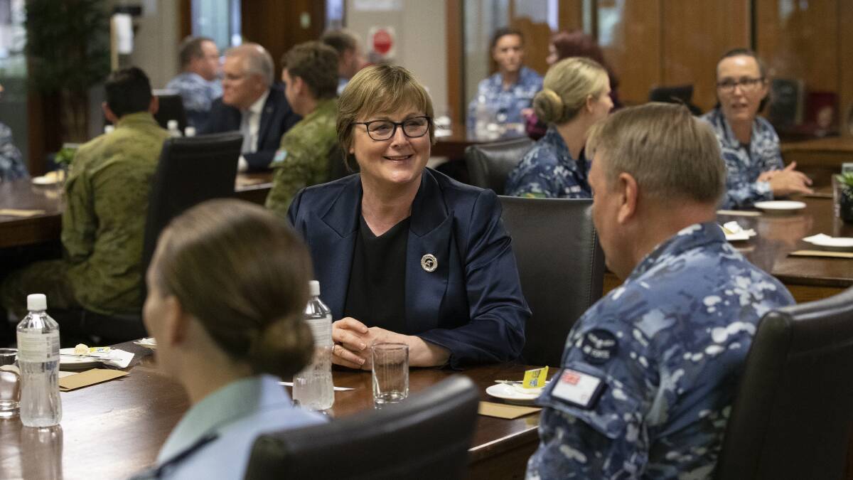 Former Defence minister Linda Reynolds kept a tight circle around her department's secret exploration of the nuclear option. Picture: Department of Defence