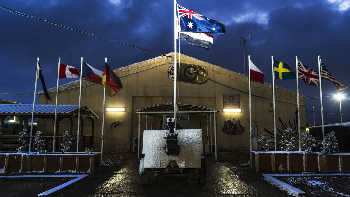 Australia's Task Group Taji wrapped up its 5-year mission training and assisting the Iraq Security Forces in June 2020, nearly three months after the deadly rocket attack. Picture: Department of Defence