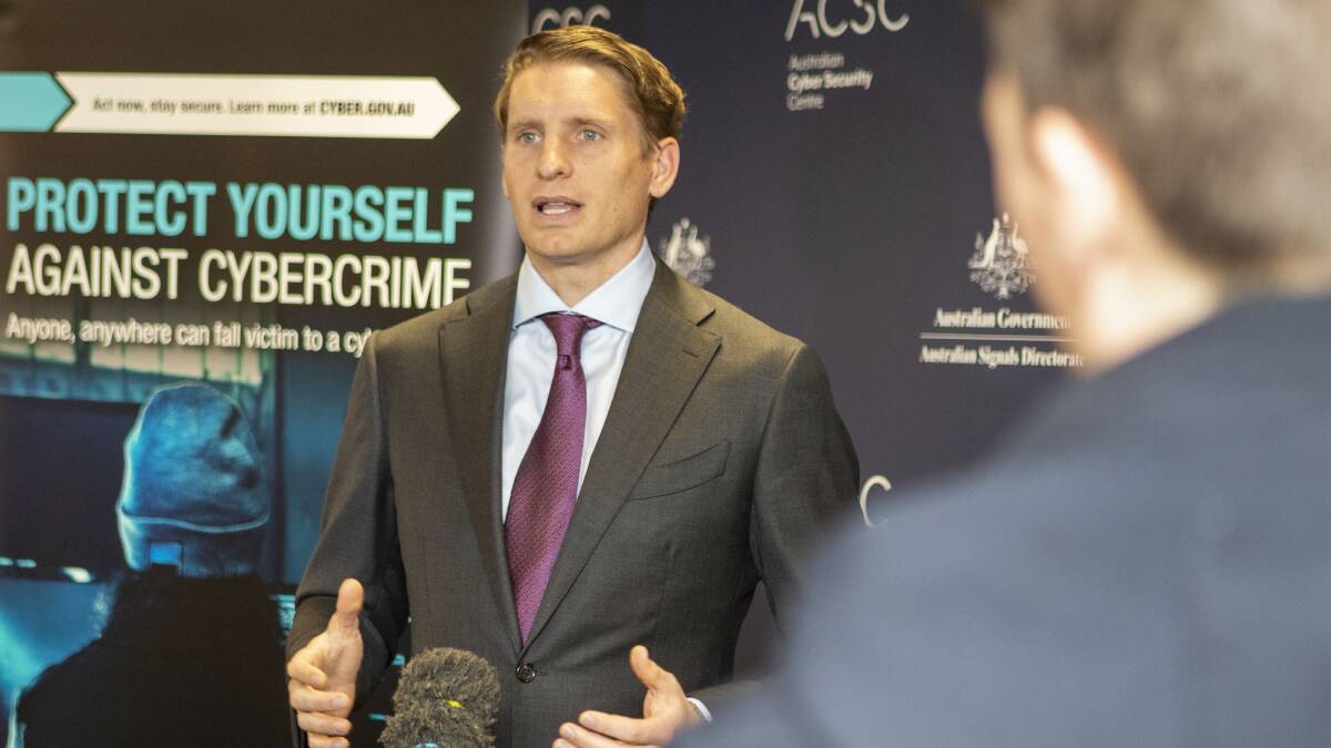 Andrew Hastie warns cyber criminals are getting smarter. Picture: Defence