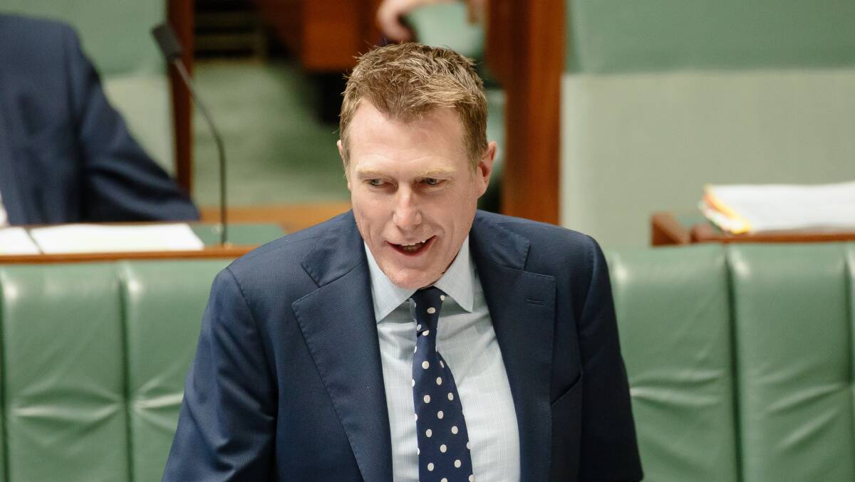 Attorney-General and Industrial Relations Minister Christian Porter accused Labor having no detail and no consideration of economic consequences to its workforce reforms. Picture: Sitthixay Ditthavong