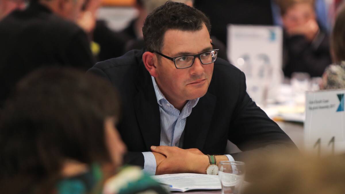 Victorian Premier Daniel Andrews at the Great South Coast Regional Assembly. Picture: Rob Gunstone