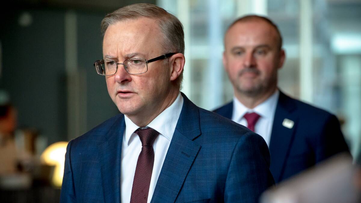 Federal Labor leader Anthony Albanese has been based in Canberra during the parliament's winter break. Picture: Elesa Kurtz