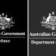 Spot the difference - Defence said the alteration to its online logo was made in-house. Picture: Defence