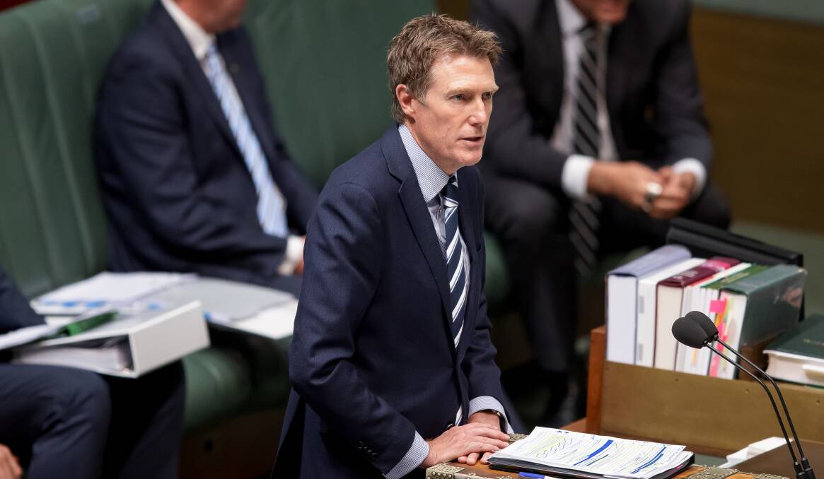 Christian Porter has dropped his defamation action against the ABC, the broadcaster claims. Picture: Sitthixay Ditthavong