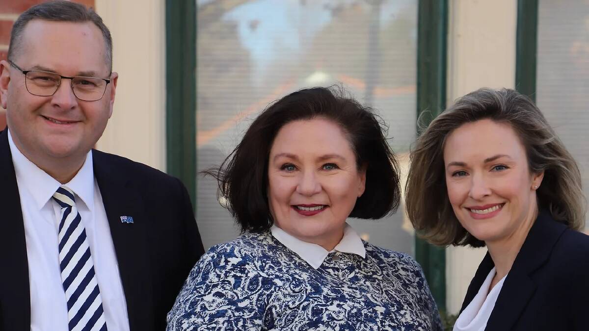 Liberal candidates for the Queanbeyan-Palerang Regional Council Mark Schweikert, Louise Burton and Jacqueline Ternouth. Picture: Supplied