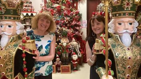 Family affair: Mel Martino convinced her sister Connie to open a gift store together which soon became a dedicated Christmas shop. Photo: Supplied 