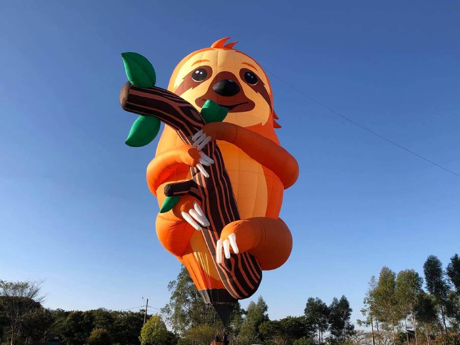 Tico the Sloth will be part of the Canberra Balloon Spectacular. Picture: Supplied
