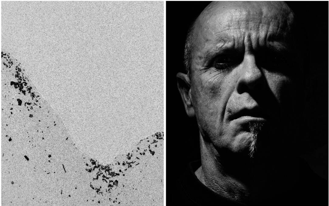 Left: Detail from Ashscapes 01-04. Right: Ian Skinner - self portrait. Pictures: Supplied