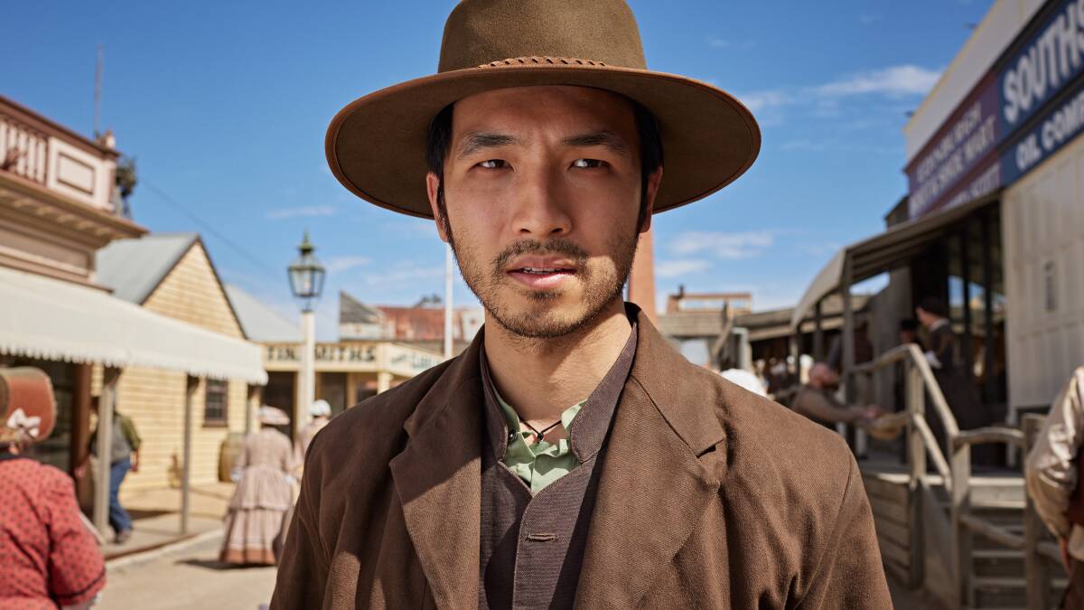 Yoson An plays Wei Shing, a headman of the Chinese miners in SBS drama New Gold Mountain. Picture: Supplied