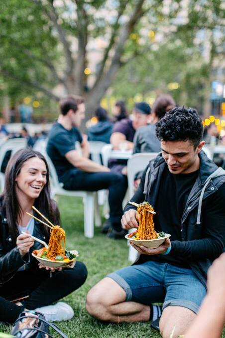 The Flying Noodles are making its return to the Night Noodle Markets. Picture: Return