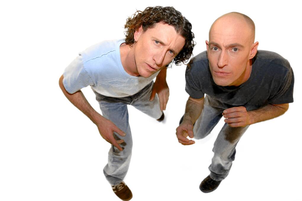 The Umbilical Brothers - aka David Collins and Shane Dundas - will be at next year's Canberra Comedy Festival. Picture supplied