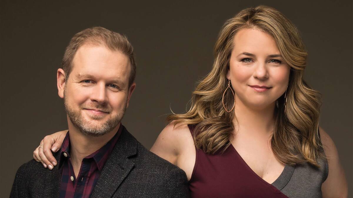 David Hein and Irene Sankoff, the duo behind the musical Come From Away. Picture supplied