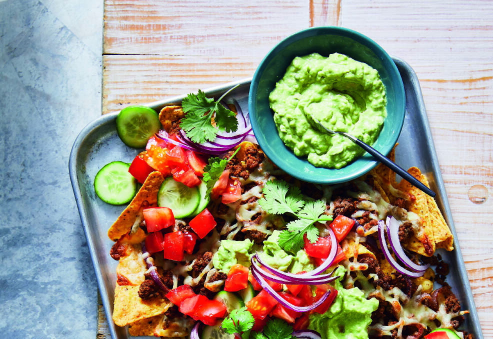 Fully loaded spicy beef nachos. Picture: Rob Palmer