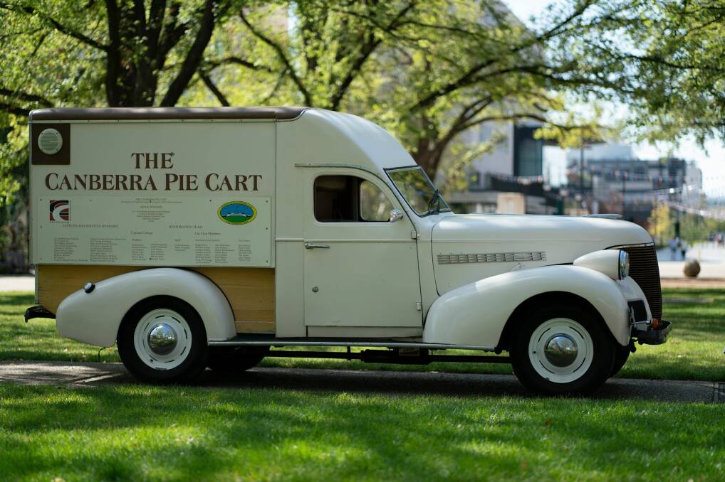 The Canberra Pie Cart is heading to Civic Square on Wednesday. Picture: Council of ACT Motor Clubs