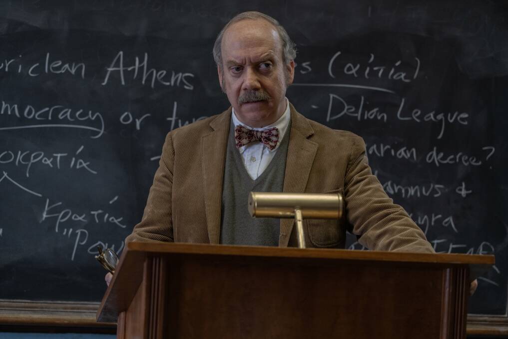 Paul Giamatti stars as Paul Hunham in The Holdovers. Picture by Seacia Pavao/Focus Features